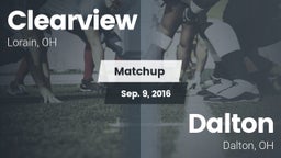 Matchup: Clearview High vs. Dalton  2016