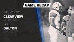 Recap: Clearview  vs. Dalton  2016