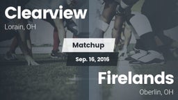 Matchup: Clearview High vs. Firelands  2016