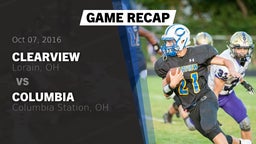 Recap: Clearview  vs. Columbia  2016