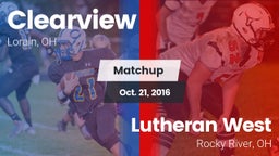 Matchup: Clearview High vs. Lutheran West  2016