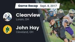 Recap: Clearview  vs. John Hay  2017