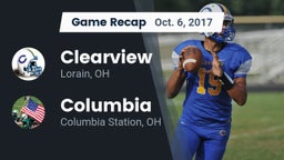 Recap: Clearview  vs. Columbia  2017