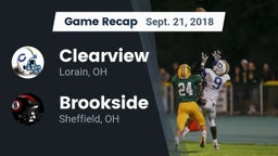 Recap: Clearview  vs. Brookside  2018