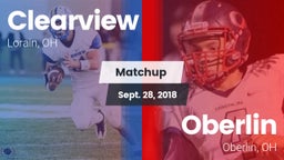 Matchup: CHS  vs. Oberlin  2018