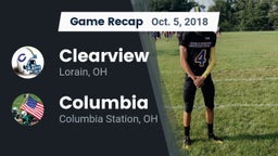 Recap: Clearview  vs. Columbia  2018