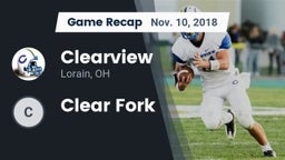 Recap: Clearview  vs. Clear Fork 2018