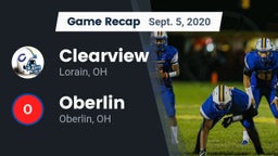 Recap: Clearview  vs. Oberlin  2020