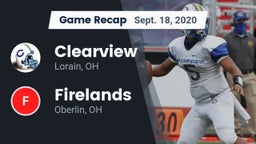 Recap: Clearview  vs. Firelands  2020