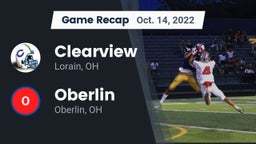Recap: Clearview  vs. Oberlin  2022