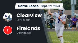 Recap: Clearview  vs. Firelands  2023