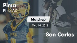 Matchup: Pima  vs. San Carlos 2016