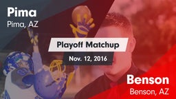 Matchup: Pima  vs. Benson  2016