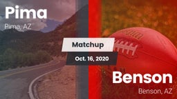 Matchup: Pima  vs. Benson  2020