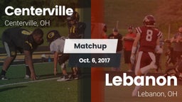 Matchup: Centerville vs. Lebanon   2017
