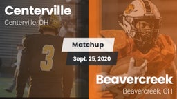 Matchup: Centerville vs. Beavercreek  2020