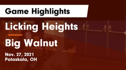 Licking Heights  vs Big Walnut Game Highlights - Nov. 27, 2021