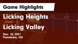 Licking Heights  vs Licking Valley  Game Highlights - Dec. 18, 2021