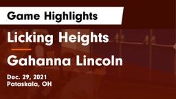 Licking Heights  vs Gahanna Lincoln  Game Highlights - Dec. 29, 2021