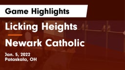 Licking Heights  vs Newark Catholic  Game Highlights - Jan. 5, 2022