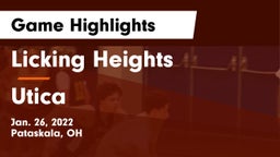 Licking Heights  vs Utica  Game Highlights - Jan. 26, 2022