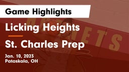 Licking Heights  vs St. Charles Prep Game Highlights - Jan. 10, 2023