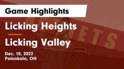 Licking Heights  vs Licking Valley  Game Highlights - Dec. 10, 2022