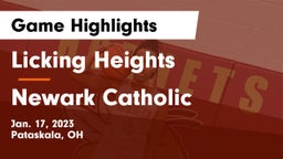 Licking Heights  vs Newark Catholic  Game Highlights - Jan. 17, 2023