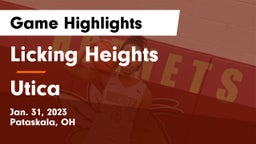 Licking Heights  vs Utica  Game Highlights - Jan. 31, 2023