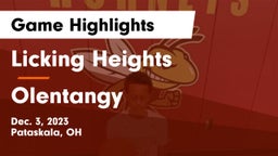 Licking Heights  vs Olentangy  Game Highlights - Dec. 3, 2023