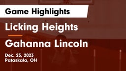 Licking Heights  vs Gahanna Lincoln  Game Highlights - Dec. 23, 2023