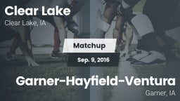 Matchup: Clear Lake High vs. Garner-Hayfield-Ventura  2016