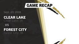 Recap: Clear Lake  vs. Forest City  2016