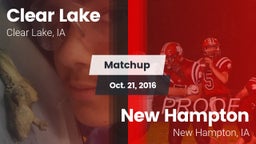Matchup: Clear Lake High vs. New Hampton  2016