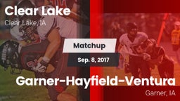 Matchup: Clear Lake High vs. Garner-Hayfield-Ventura  2017