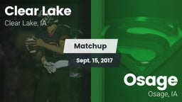 Matchup: Clear Lake High vs. Osage  2017