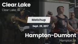 Matchup: Clear Lake High vs. Hampton-Dumont  2017
