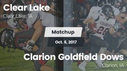 Matchup: Clear Lake High vs. Clarion Goldfield Dows  2017