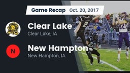 Recap: Clear Lake  vs. New Hampton  2017