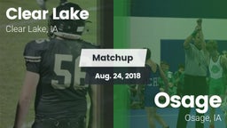 Matchup: Clear Lake High vs. Osage  2018