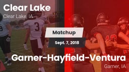 Matchup: Clear Lake High vs. Garner-Hayfield-Ventura  2018