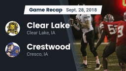 Recap: Clear Lake  vs. Crestwood  2018
