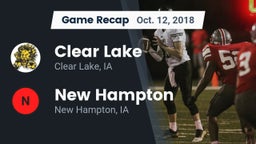Recap: Clear Lake  vs. New Hampton  2018