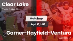 Matchup: Clear Lake High vs. Garner-Hayfield-Ventura  2019