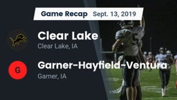 Recap: Clear Lake  vs. Garner-Hayfield-Ventura  2019