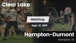 Matchup: Clear Lake High vs. Hampton-Dumont  2019