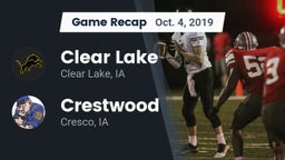 Recap: Clear Lake  vs. Crestwood  2019