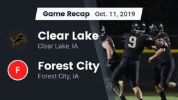 Recap: Clear Lake  vs. Forest City  2019