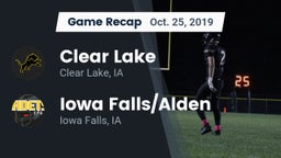 Recap: Clear Lake  vs. Iowa Falls/Alden  2019