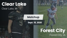 Matchup: Clear Lake High vs. Forest City  2020